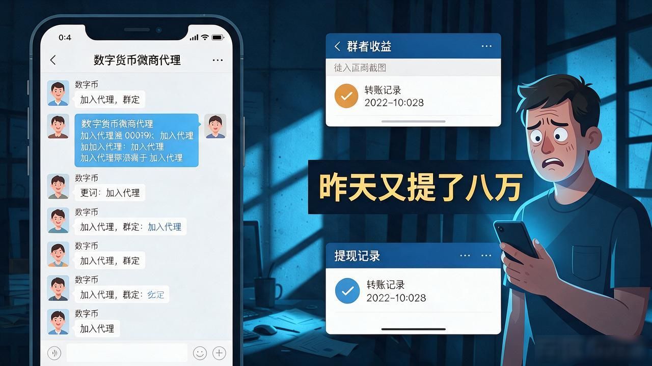 被拉进数字货币微商代理?这套骗局套路90%的人第一步就踩了