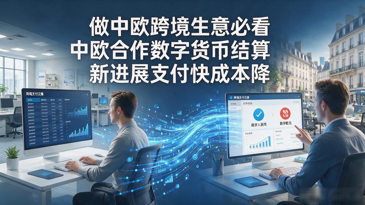 做中欧跨境生意必看 中欧合作数字货币结算新进展支付快成本降