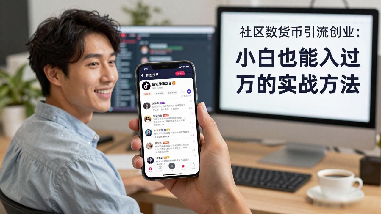 社区数字货币引流创业：小白也能月入过万的实战方法