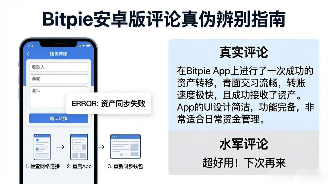 Bitpie安卓版评价真假难辨？教你一眼看穿好评陷阱