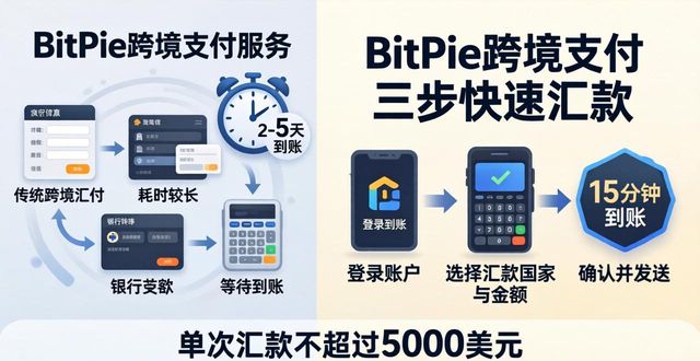 BitPie跨境支付 三步到账