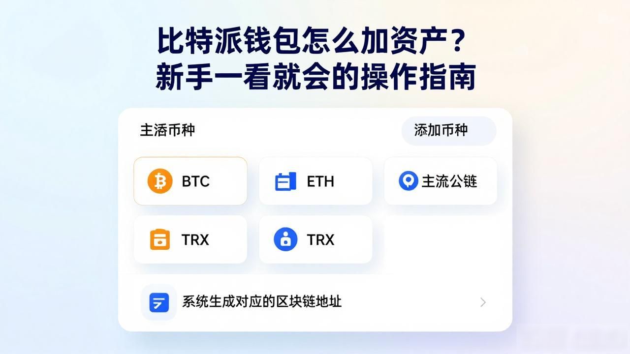 比特派钱包怎么加资产？新手一看就会的操作指南