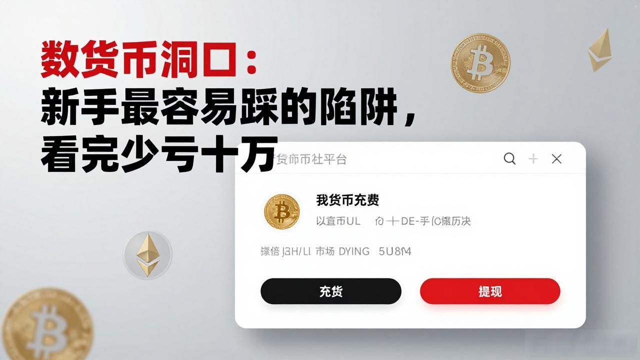 数字货币洞口：新手最容易踩的陷阱，看完少亏十万