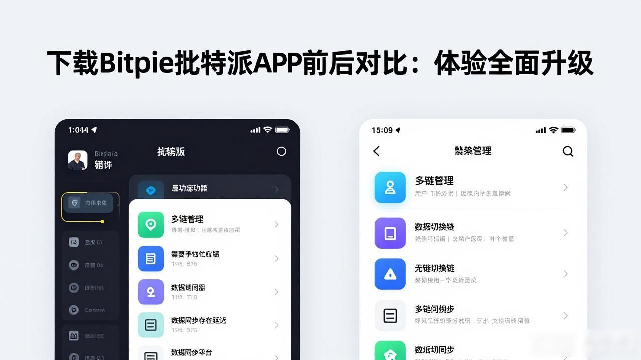 下载Bitpie比特派APP前后对比：体验全面升级