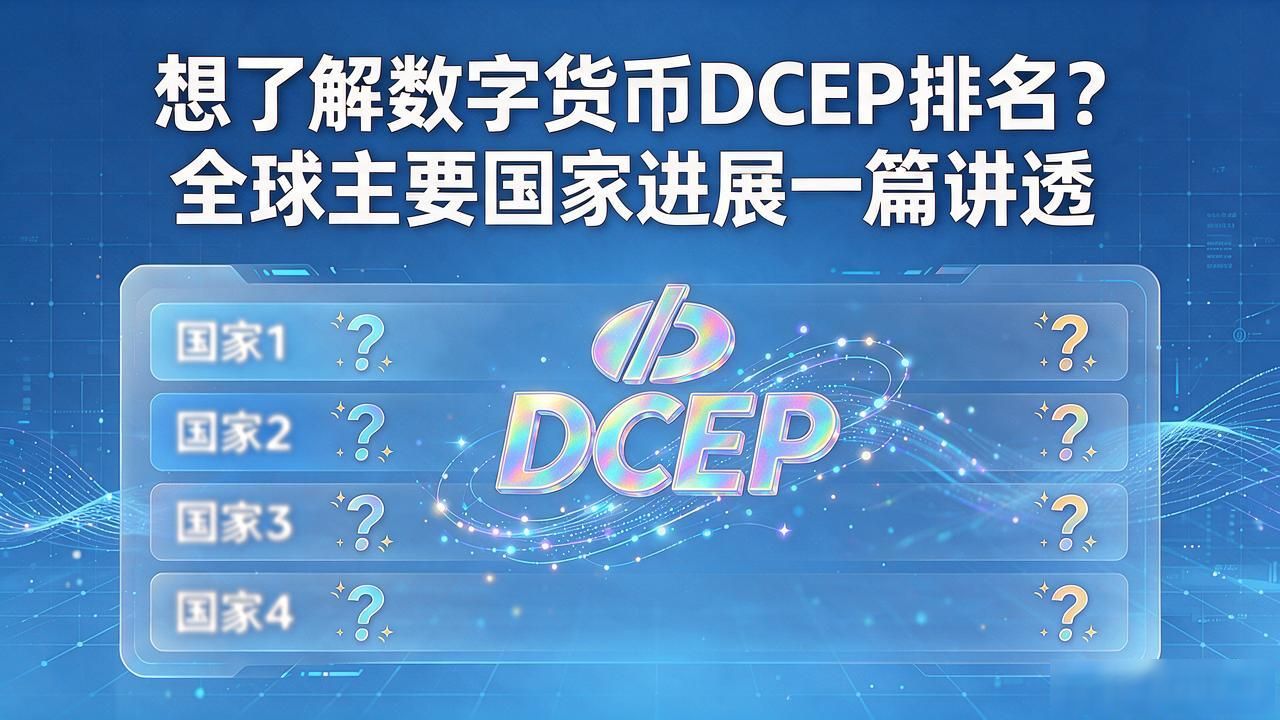 想了解数字货币DCEP排名？全球主要国家进展一篇讲透