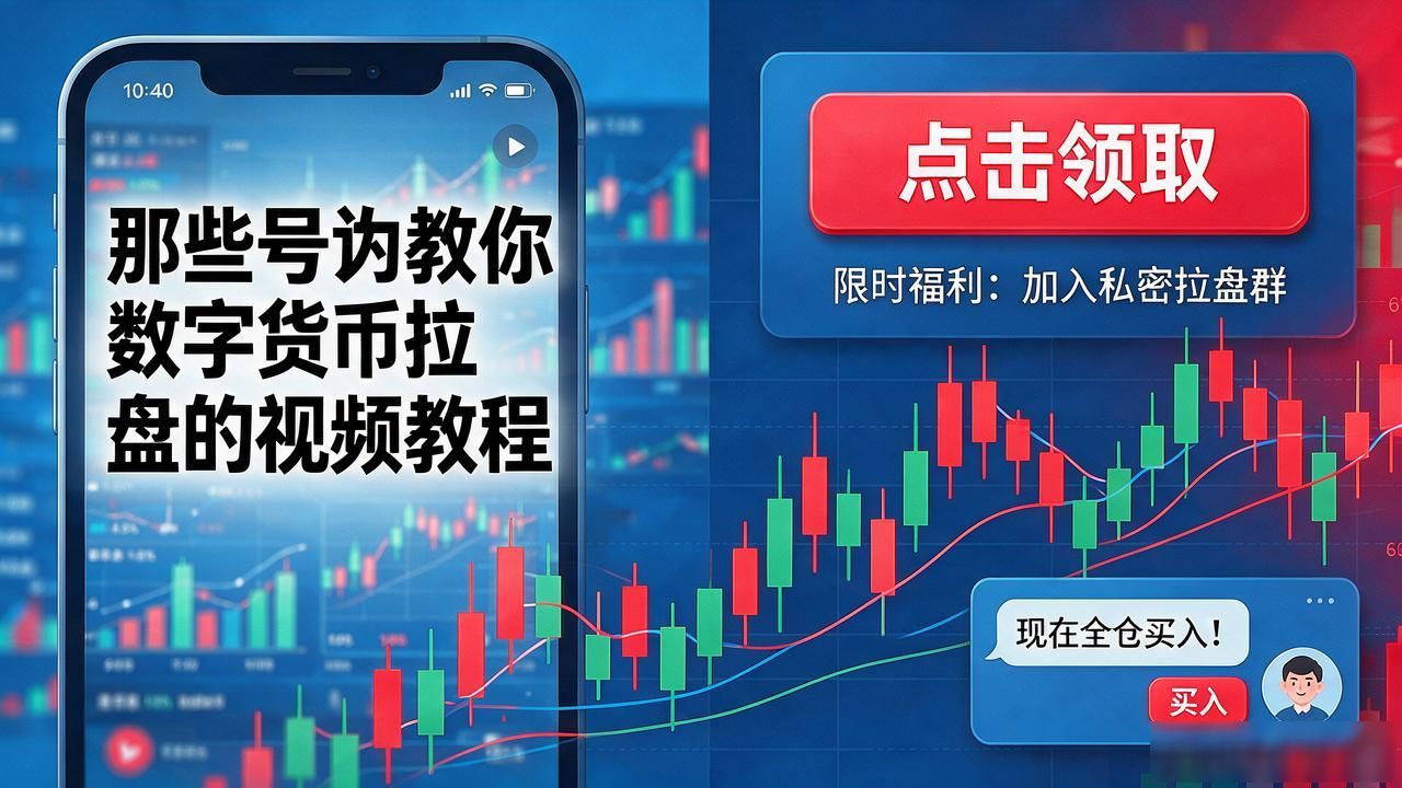那些号称教你数字货币拉盘的视频教程，越学越亏的原因就在这