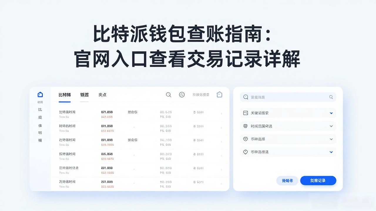 比特派钱包查账指南：官网入口查看交易记录详解