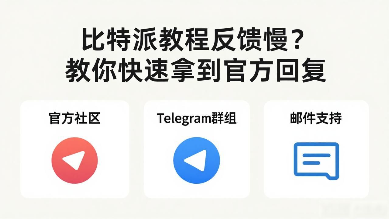 比特派教程反馈慢？教你快速拿到官方回复