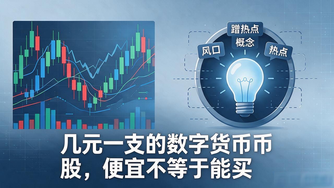 几元一支的数字货币股，便宜不等于能买