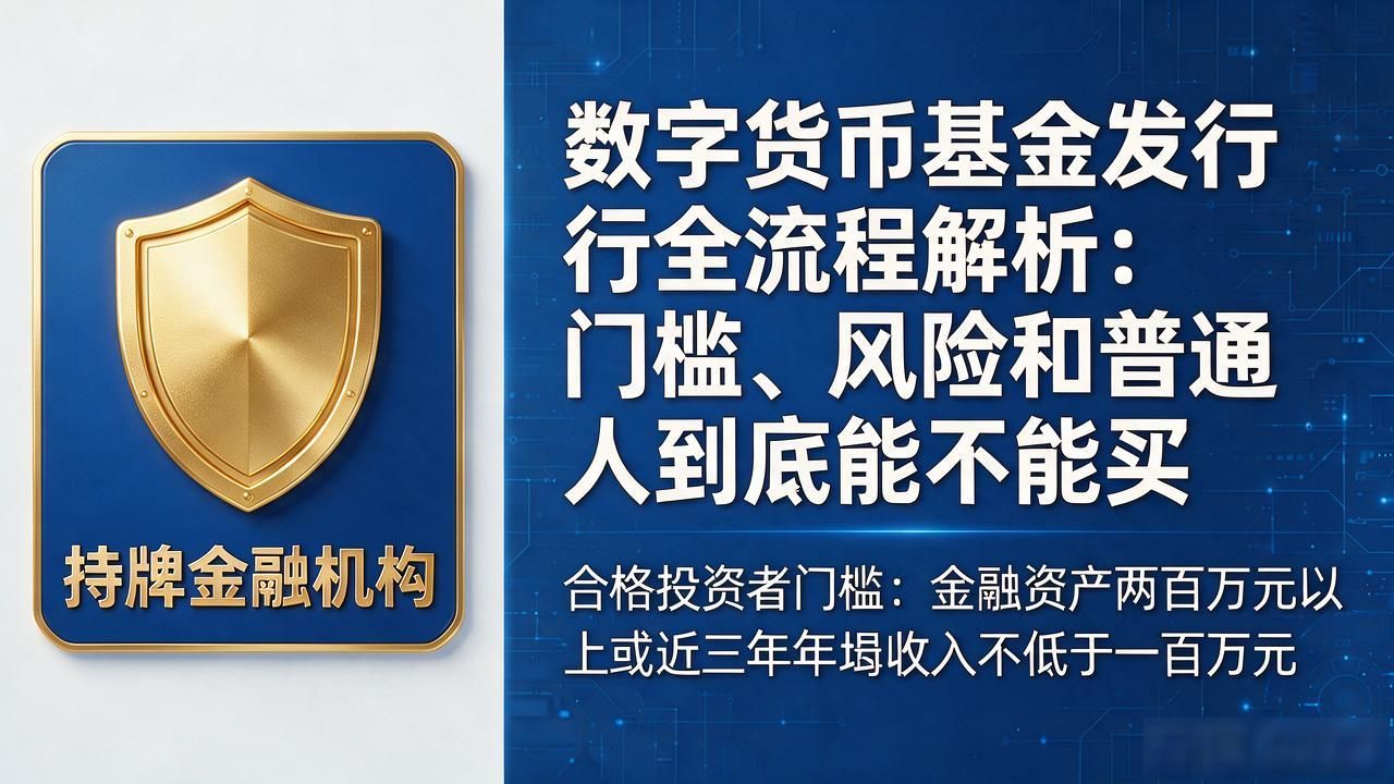 数字货币基金发行全流程解析：门槛、风险和普通人到底能不能买