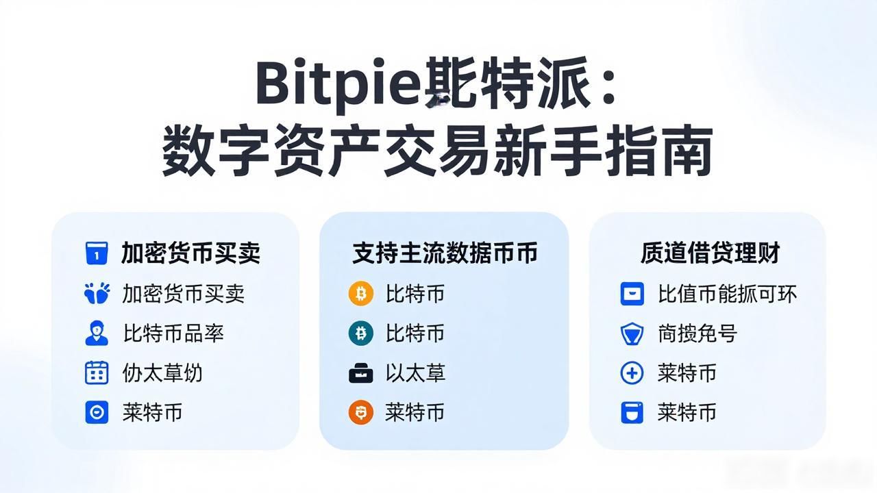 Bitpie比特派：数字资产交易新手指南