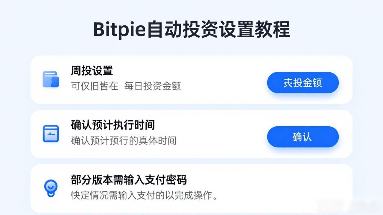 Bitpie自动投资设置教程
